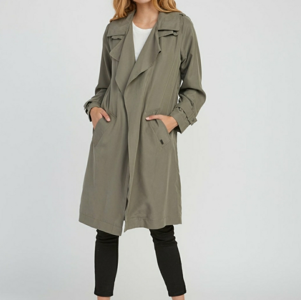 Banana Republic Olive Trench Coat